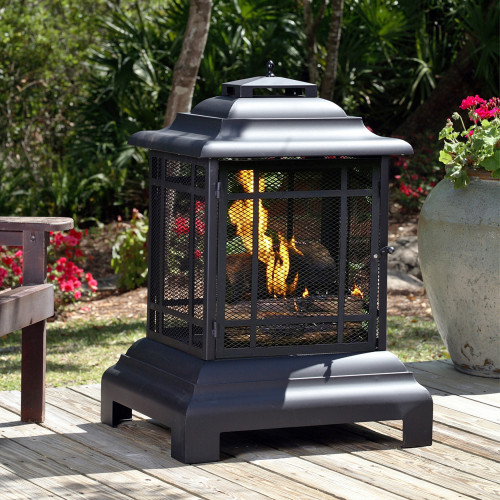 RECTANGLE PAGODA PATIO FIREPLACE ITEM # 02679