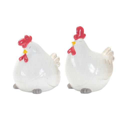 CHICKEN (2 ASST) 6.5''H, TERRA COTTA