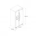 REFRIGERATEUR WHIRLPOOL 25 CUFT SIDE BY SIDE 7WRS25SDHM