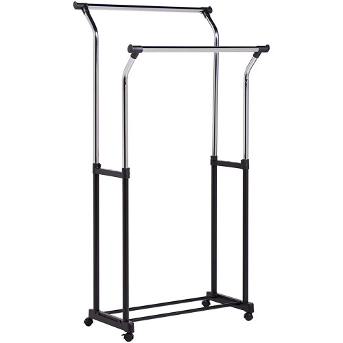 ADJ HT DBL FLARED GARMENT RACK GAR-01119