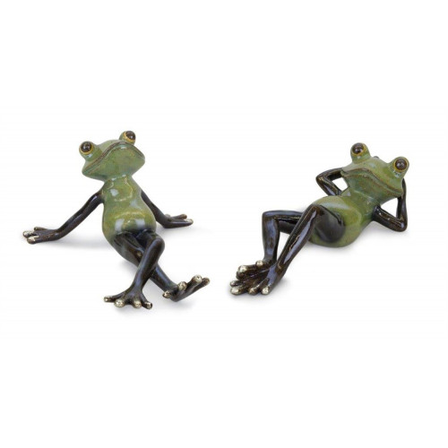 FROG (2 ASST) 7.5"LX3.5"H, 8"LX2.5"H RESIN