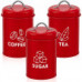 S/3 RETRO CANISTER RED KCH-076
