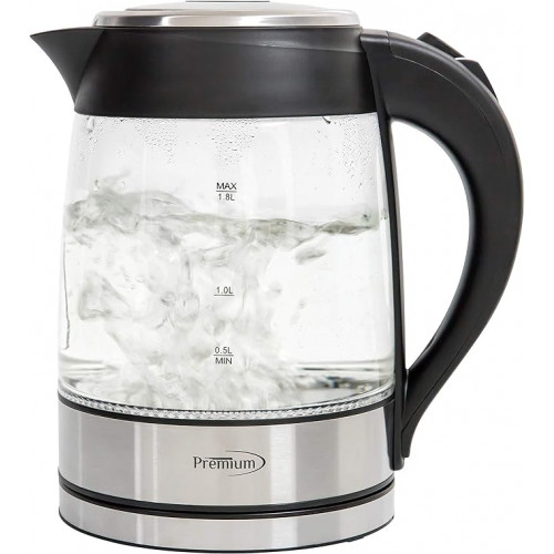 PREMIUM TEA KETTLE CORDLESS 1.8L GLASS PTK5190