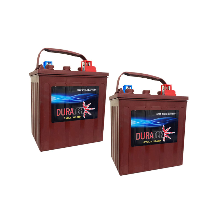 KIT BATTERIE DURATEK 06 (2 BATTERIE 6VOLT 210AH) KIT BATTERIE DURATEK 06 (2 BATTERIE 6VOLT 210AH)