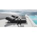 CHAISE LOUNGER + U SIDE TABLE ST-02  FLANELLE 3757